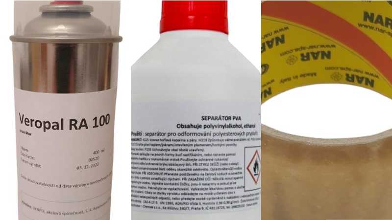 Produkty pro separaci odlitku