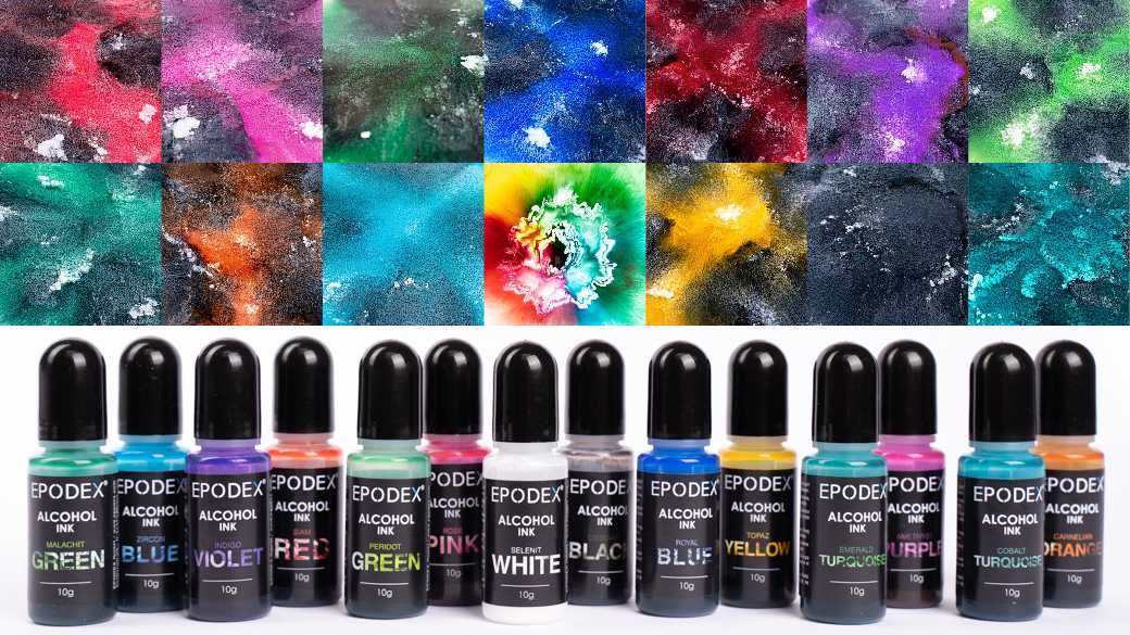 Alkoholové Inkousty do epoxidových pryskyřic