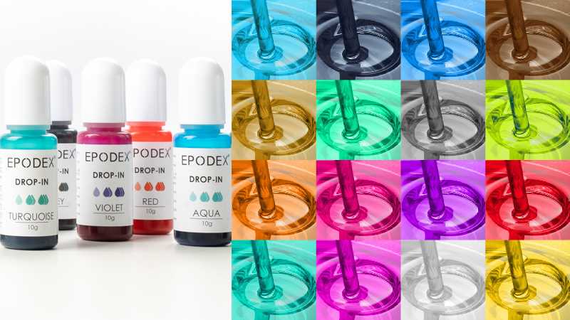 Transparentní barvy do epoxidových pryskyřic