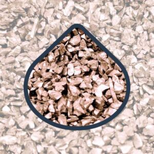 Drcené sklo do epoxidu Stríbrné