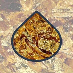 Metalické vločky do epoxidové pryskyřice Zlaté